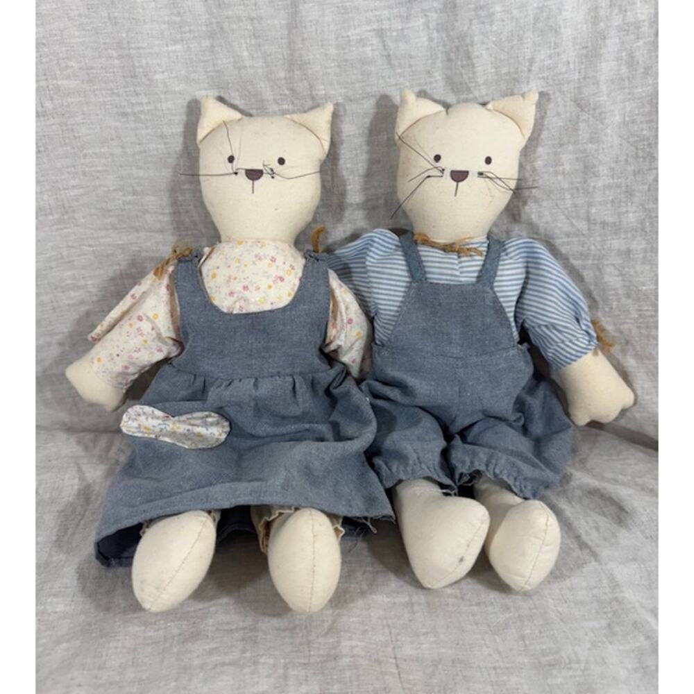 Primative Styled Cat Duo In Denim